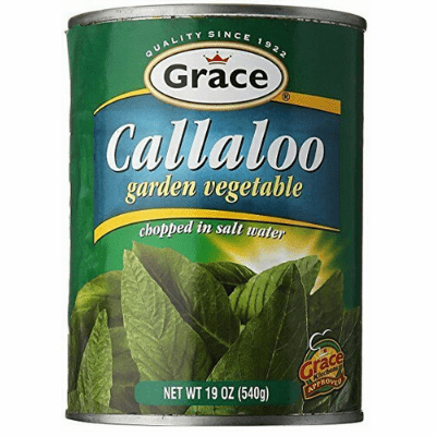 Grace Callaloo (chopped in salt water)